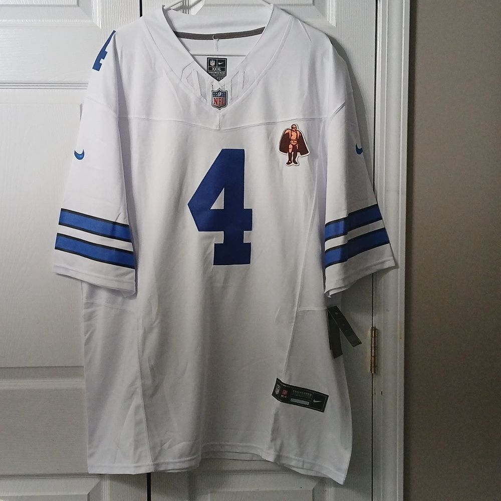 Dak Prescott Cowboys Man of the Year onfield Engineered Jersey Sz XXXL NWT